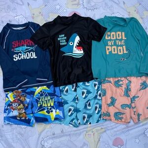Boys 4T-5T Swim Suits Bundle of 6